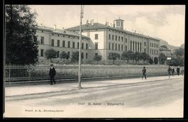 AK St. Gallen, Bürgerspital mit Strassenpartie