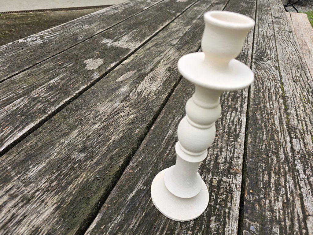Kerzenständer: Keramik: Kerzenhalter weiss matt- ANGEBOT – Neu (gemäss Beschreibung) aus Romanshorn von Rachacha 5