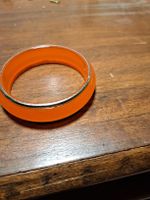 Orange Armreif mit Silberrand – VINTAGE