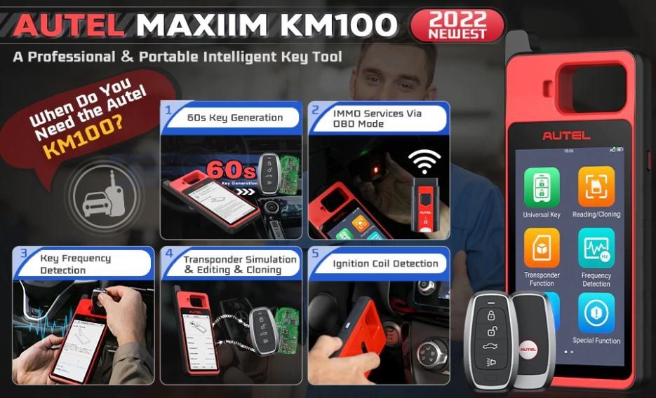 Autel Alle Werkzeuge: AUTEL MaxiIM KM1OO Schlüssel Programmierer OBD Wegfahrsperre – Gebraucht aus Chur von _xtronix_ 2