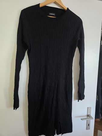 Strickkleid Even&Odd Curvy schwarz gerippt guter Zustand