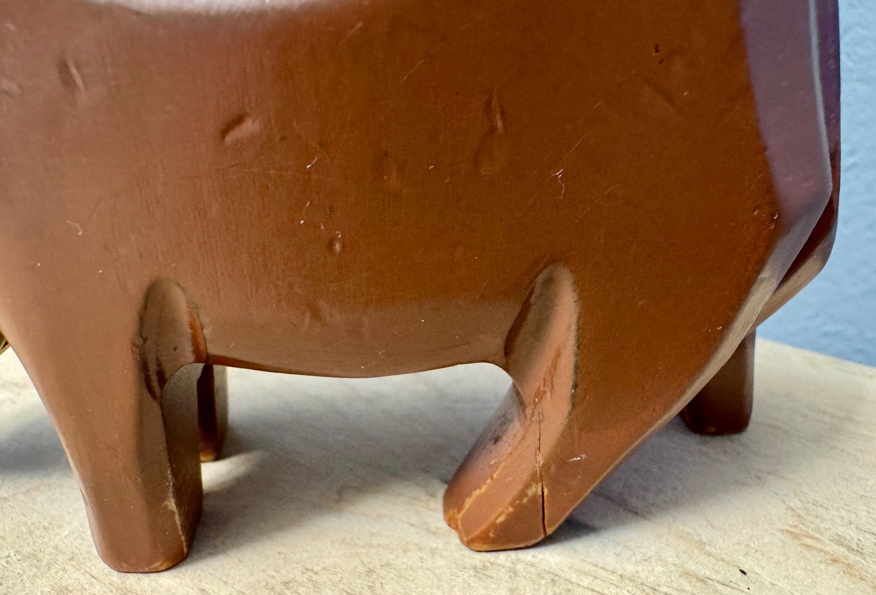 Figuren: Alte geschnitzte Holzkuh Kuh Holz – Gebraucht aus Rothrist von Luckywinner 8