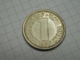 Jugoslawien 1 Neuer Dinar, 1996