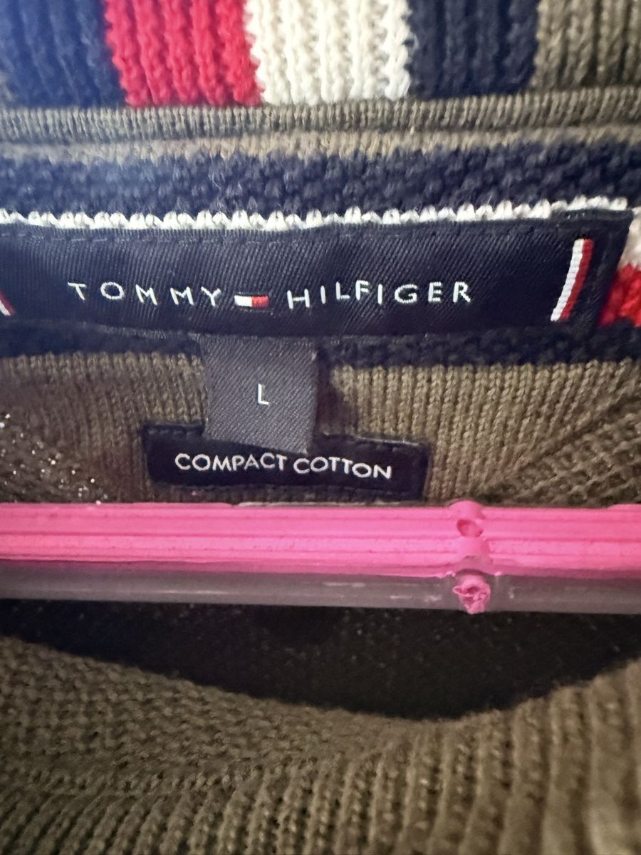 Tommy Hilfiger Maglioni & Felpe: Pull Tommy Hilfiger Homme Taille L, vert olive, été 49 – Usato da Vétroz venduto da est_xyr5 2