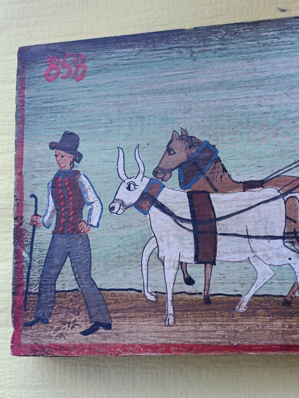 Dipinti: Alte Bauern Malerei auf Holz – Usato da Brugg AG venduto da Ente015 2