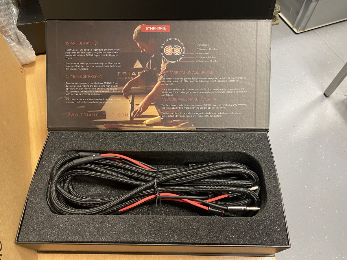 Kabel: 2x 3 meters TRIANGLE SYMPHONY CABLE SYS30A – Neu (gemäss Beschreibung) aus Ueberstorf von Tommasomancini1947 1