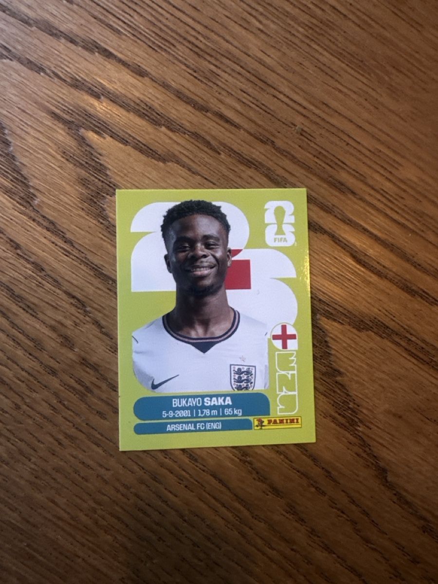 Panini Carte collezionabili: Bukayo Saka Panini Karte – Nuovo (secondo la descrizione) da Zürich venduto da florelise