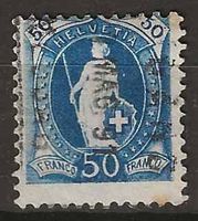 CH070a - Helvetia debout 70a  vollstempel