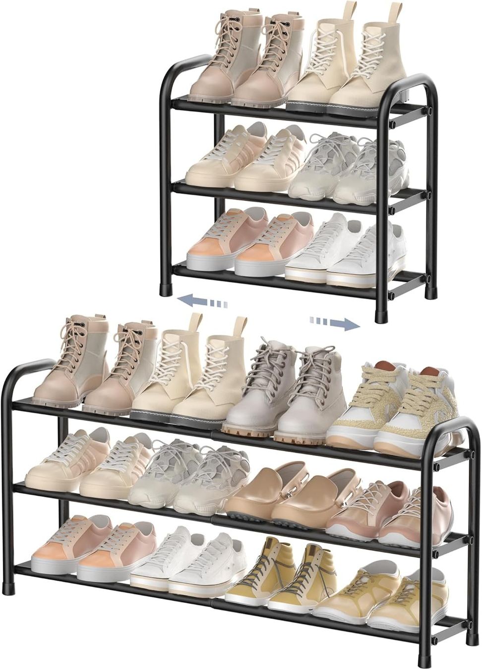 Guardaroba: Schuhregal, 3 Ebenen, 45 bis 83cm – Nuovo e nell'imballaggio originale da Nuglar venduto da SaleRitter 7