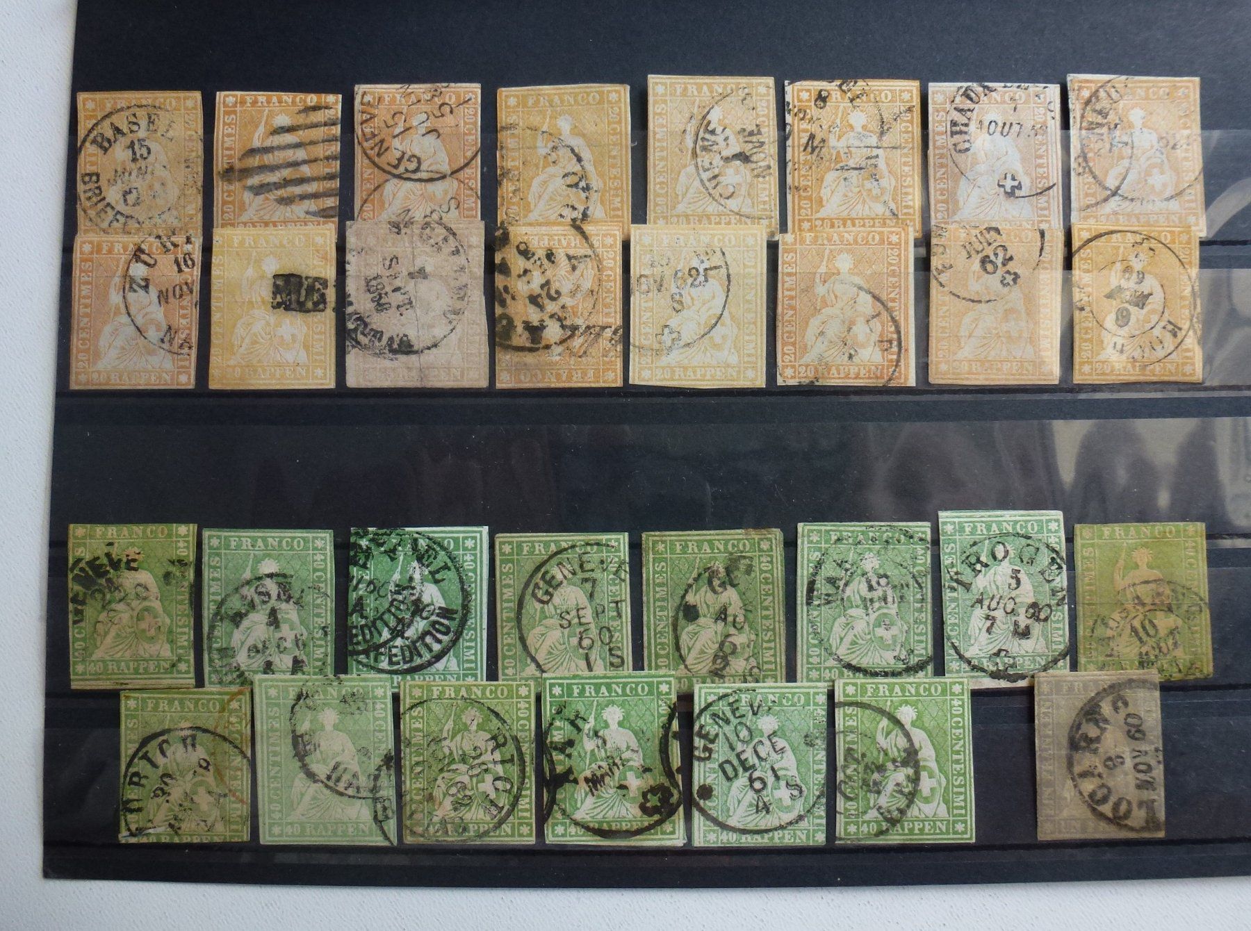 Tutti i francobolli: ++CH Briefmarkensammlung ab Post Locale, Rayons und Strubeli – Usato da Walkringen venduto da Casablanca777 6