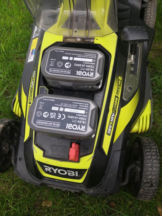 AkkuRasenmäher Ryobi Fusion mit 4 Akkus Kaufen auf Ricardo