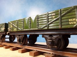 2 x Märklin 17610 __ offener Güterwagen __ Spur 0