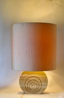 FRATELLI MANNELLI, GROSSE TISCHLAMPE AUS TRAVERTIN. 70ER J.
