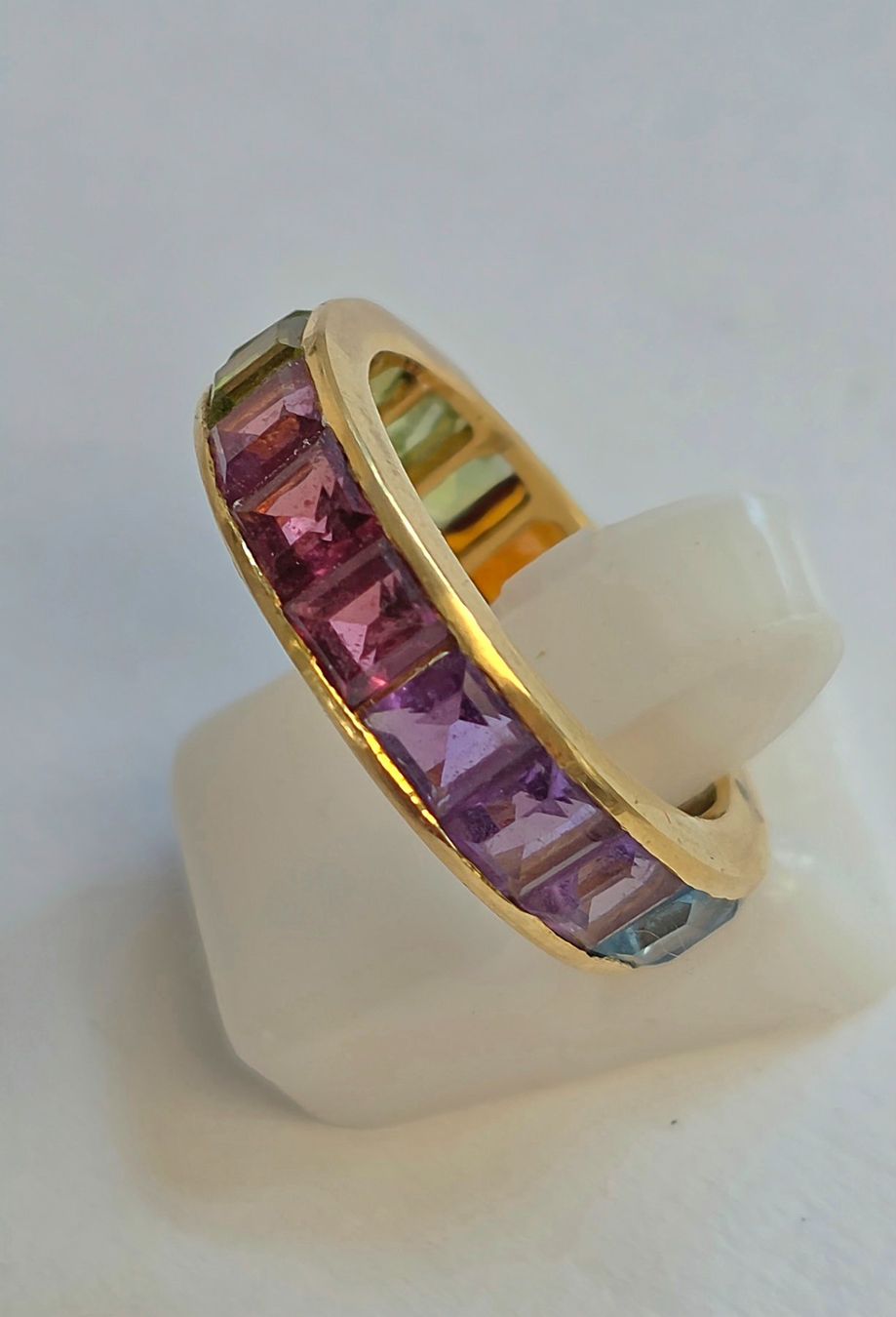 Anelli: Gold Fingerring Rainbow Safire – Nuovo (secondo la descrizione) da Zürich venduto da adriben 2