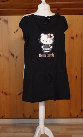 Mini - Kleid HELLO KITTY schwarz - bunt Gr. M