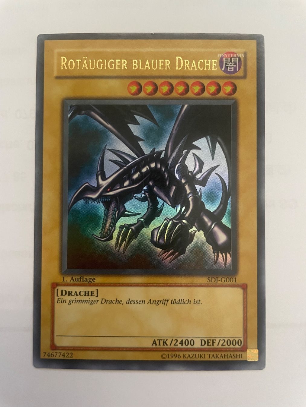 Yugioh Cartes à collectionner: YuGiOh SDJ-G001 Rotäugiger Blauer Drache – D'occasion à Altstätten SG par ChangeMaker 1
