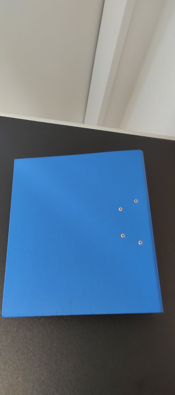 Ordner: Ordner A4 Blau 75mm Breit mit Transparenthülle – Gebraucht aus Felben-Wellhausen von AWDienstleistungen 2