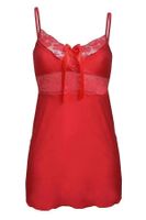 Dkaren  INES – Rotes Viskose-Negligee OVP New Old Stock