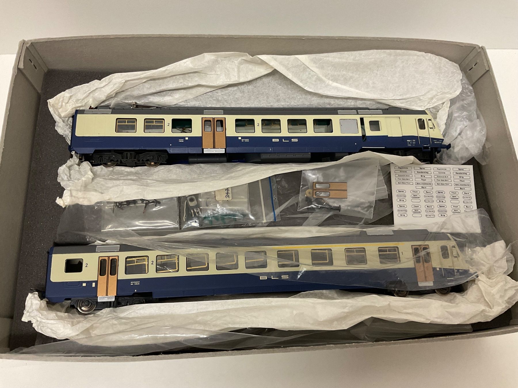 Modellini di ferrovie: smf ag, BLS Triebzug DC Analog, mit Verpackung, Bespielt – Usato da Chur venduto da Chur75 8