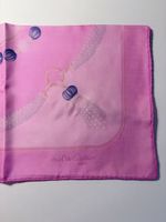 Foulard vintage Must de Cartier Paris en soie rose