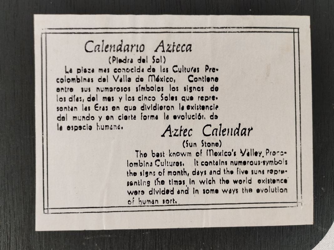 Calendari: Aztekischer Kalender Sonnenstein – Usato da Schübelbach venduto da Restwert_Schubelbach 7