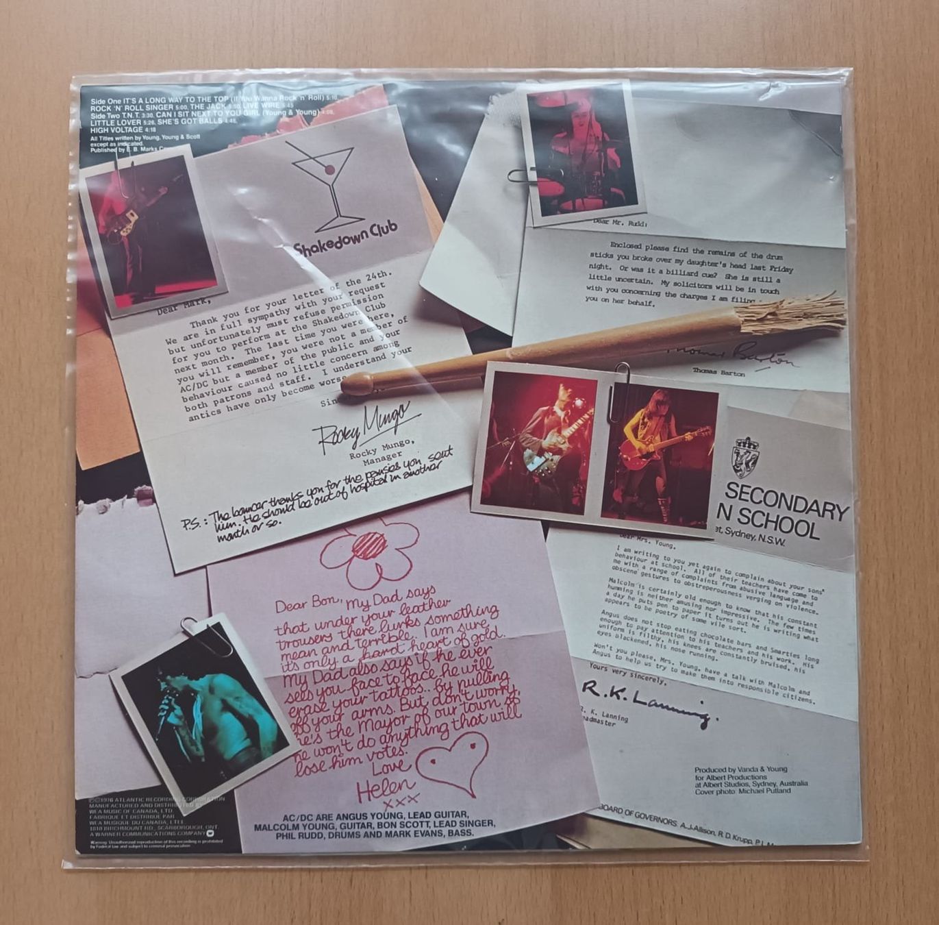 Dischi in vinile: AC/DC High Voltage LP NM ATCO SD 36-142 – Usato da zurich venduto da ARTMYART 1