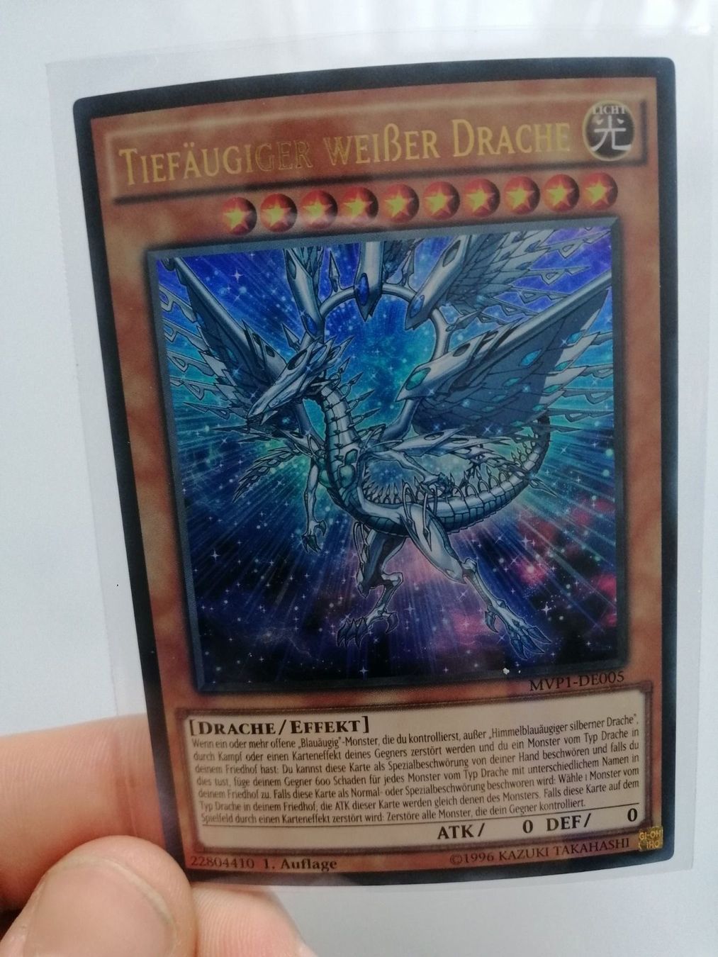 Yugioh Carte collezionabili: Tiefäugiger weisser Drache UR 1.Auflage – Nuovo (secondo la descrizione) da Boswil venduto da ShoppingCenterCity 5