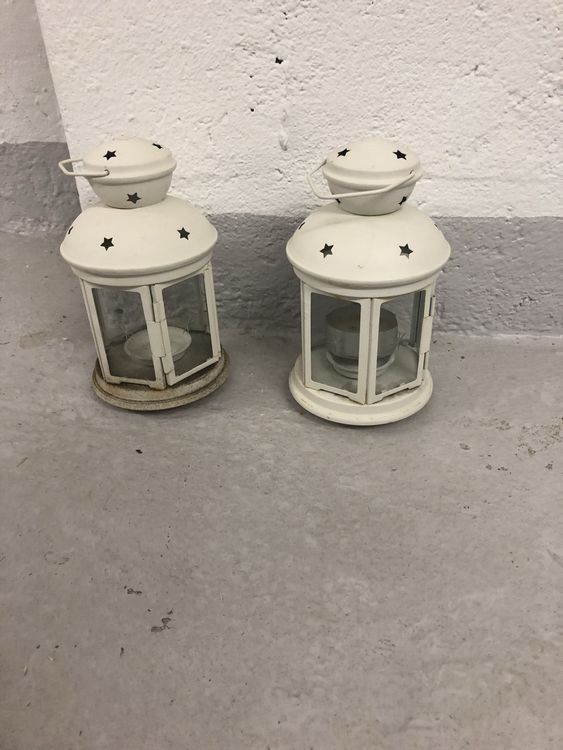 2 Laternen aus Metall von Ikea 1