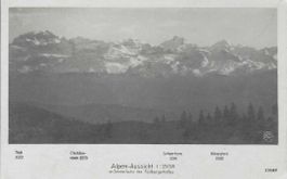 Alpen-Aussicht von Zimmerlaube des Feldbergerhofes 1923