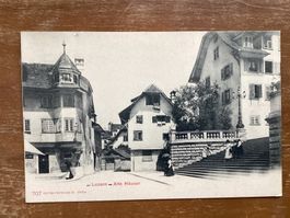 AK Luzern. Alte Häuser