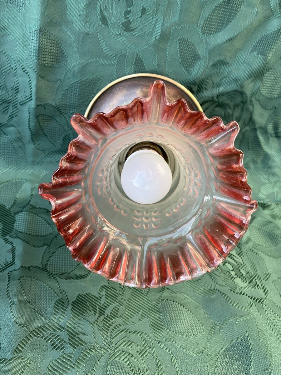 Lampadari & plafoniere: Antik Deckenlampe mit schöne Glasschirm – Usato da Zürich venduto da otomado 2