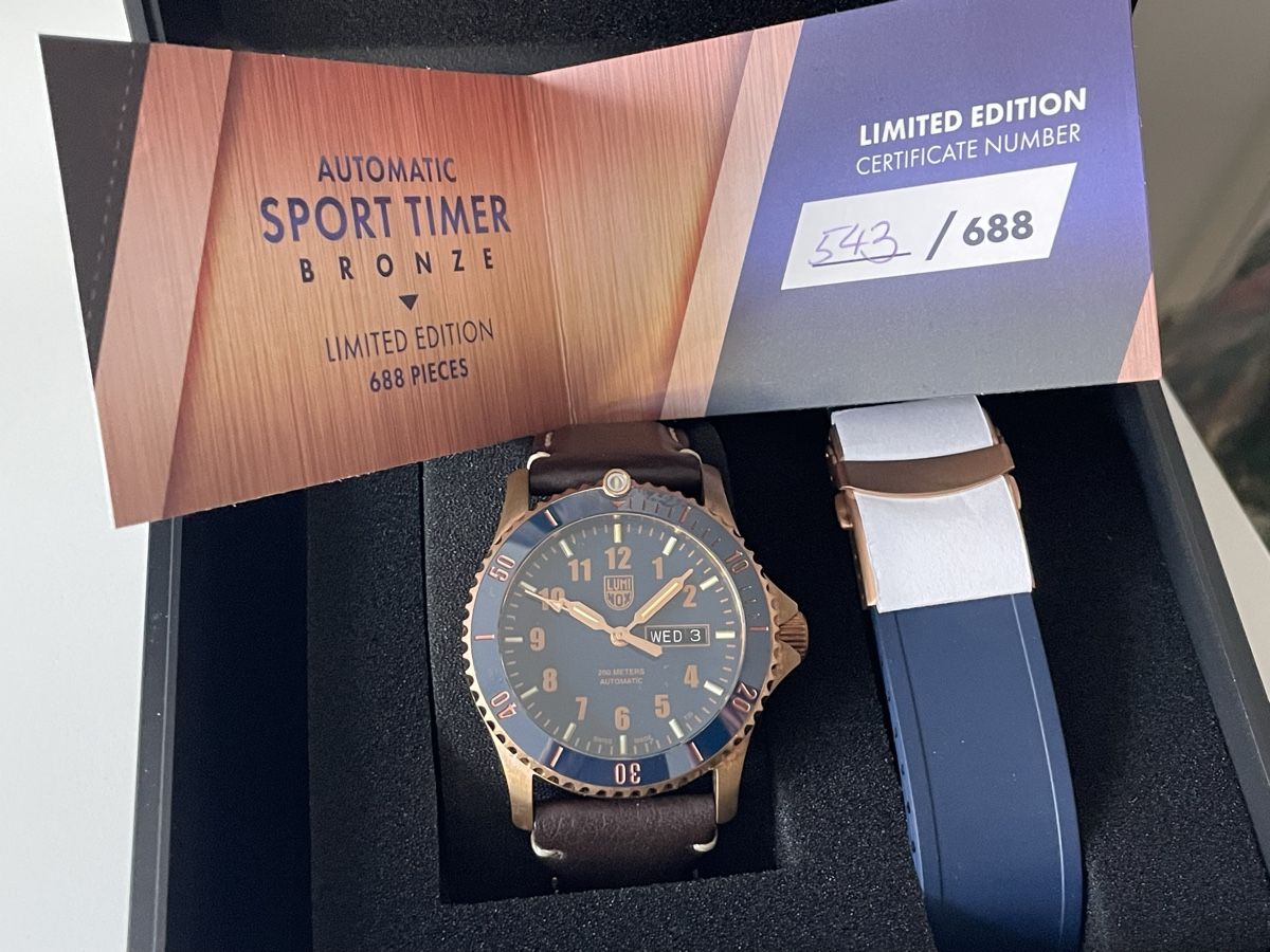 Luminox Montres: Luminox Sport Timer Bronze Limited Edition Automatic Uhr – D'occasion à Horgen par Gentiana