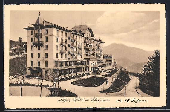 Cartes postales: AK Leysin, Hotel du Chamossaire – D'occasion à Berlin par bartko-reher