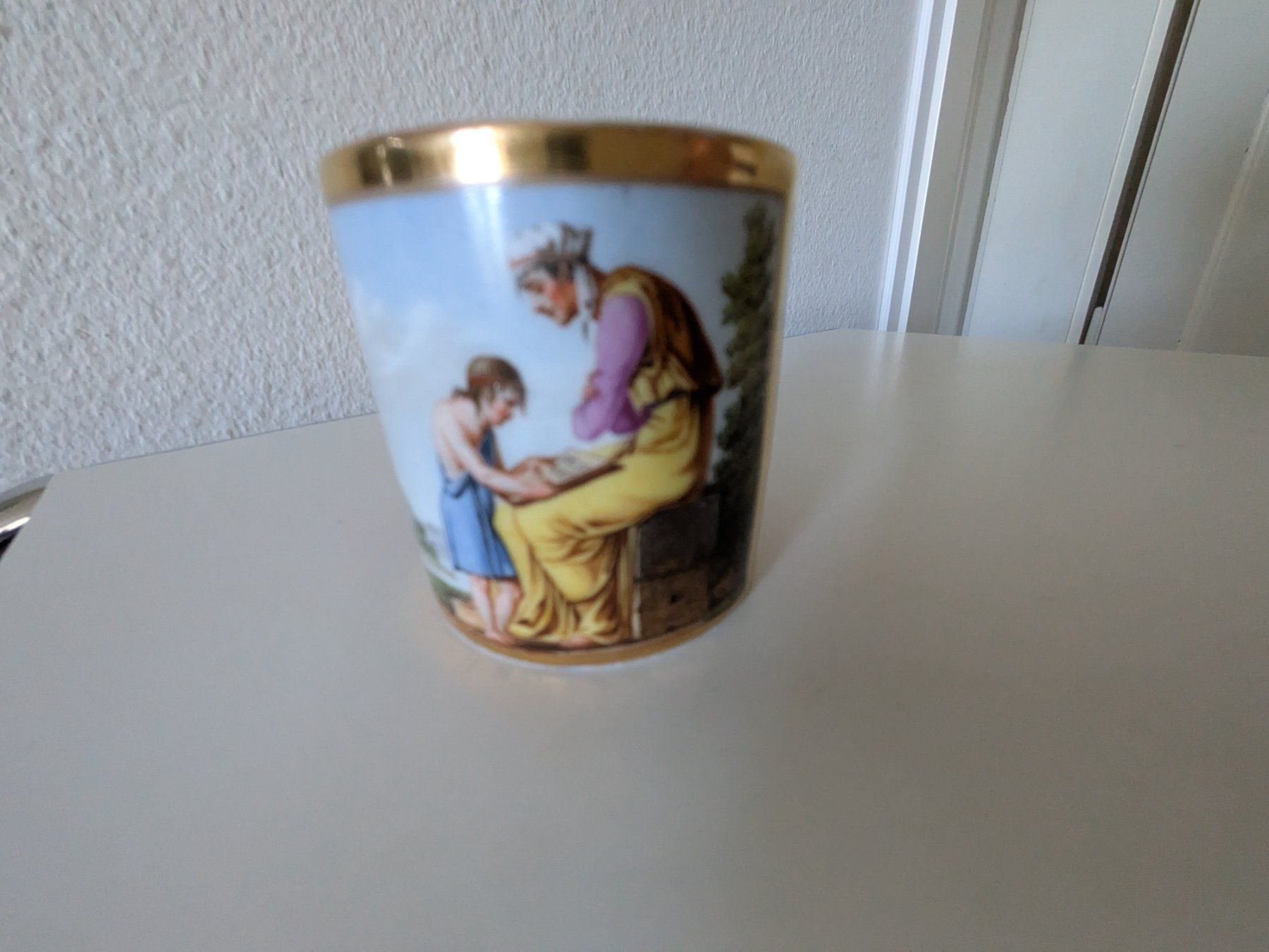 Tassen: Antike handbemalte Tasse – Gebraucht aus Emmen von magelan 8