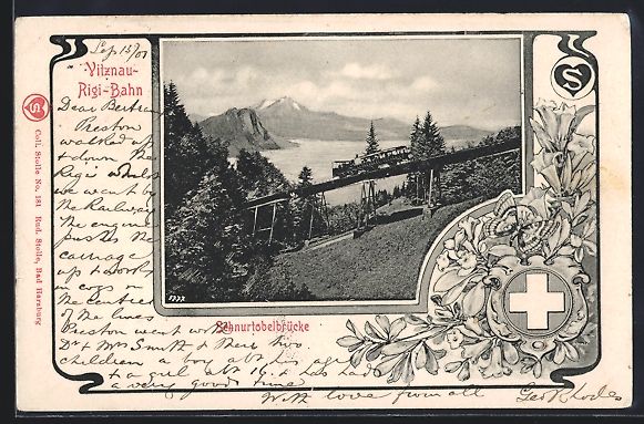 Ansichtskarten: die Schnurtobelbrücke der Vitznau-Rigi- – Gebraucht aus Berlin von bartko-reher