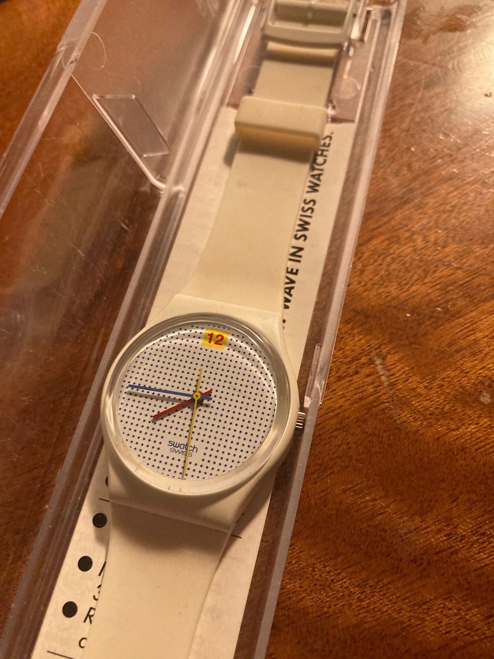 Swatch Orologi: Swatch Swiss Dotted, 1985 – Nuovo e nell'imballaggio originale da Paudex venduto da micinque