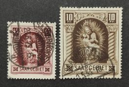 Saargebiet/Saar 1925 gestempelte