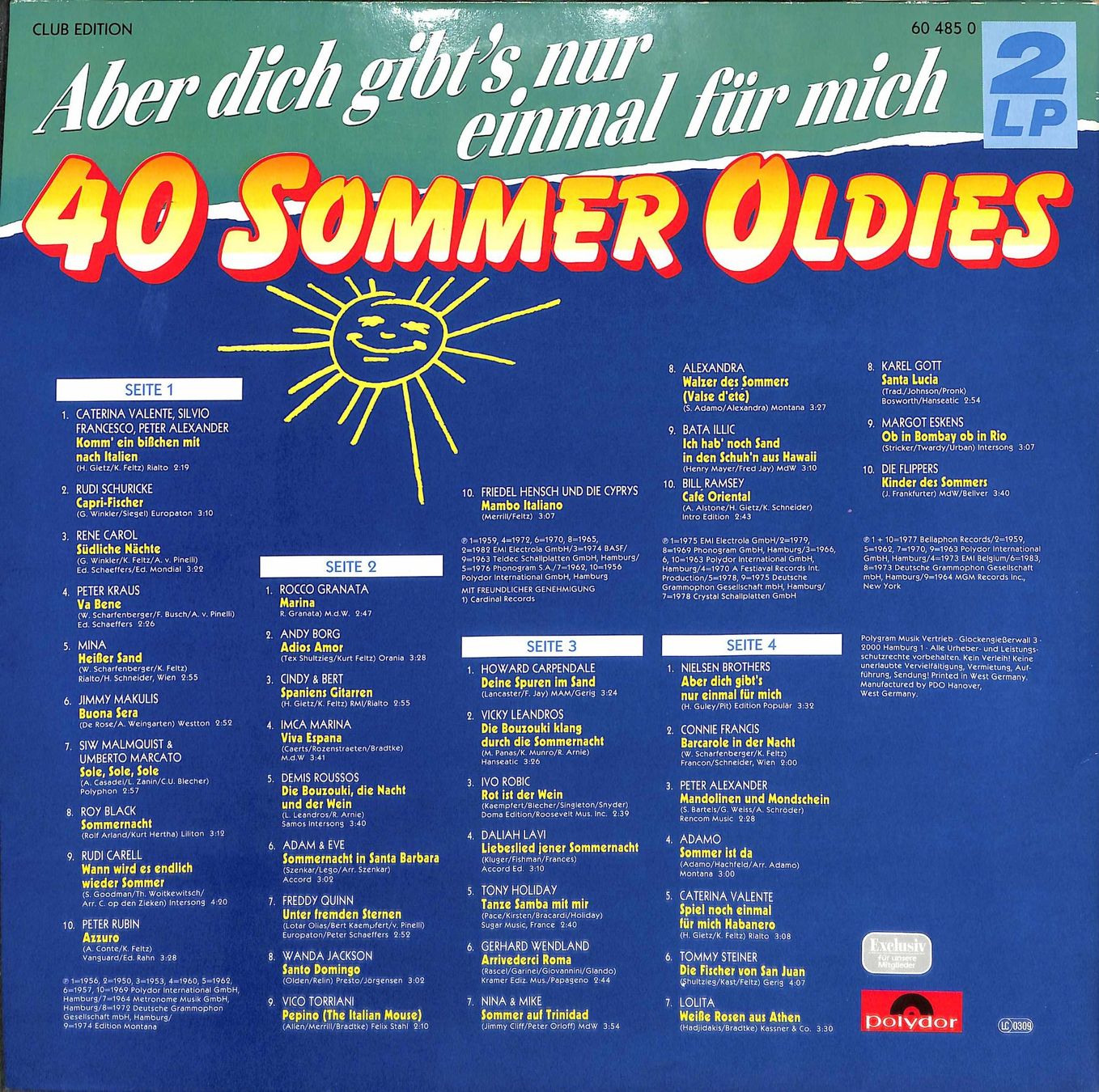 Schallplatten: LP: 40 Sommer Oldies - 2LPs – Gebraucht aus Trimmis von Dres2 3