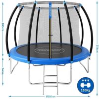Outdoor Trampolin Komplettset Ø 305 cm Kindertrampolin