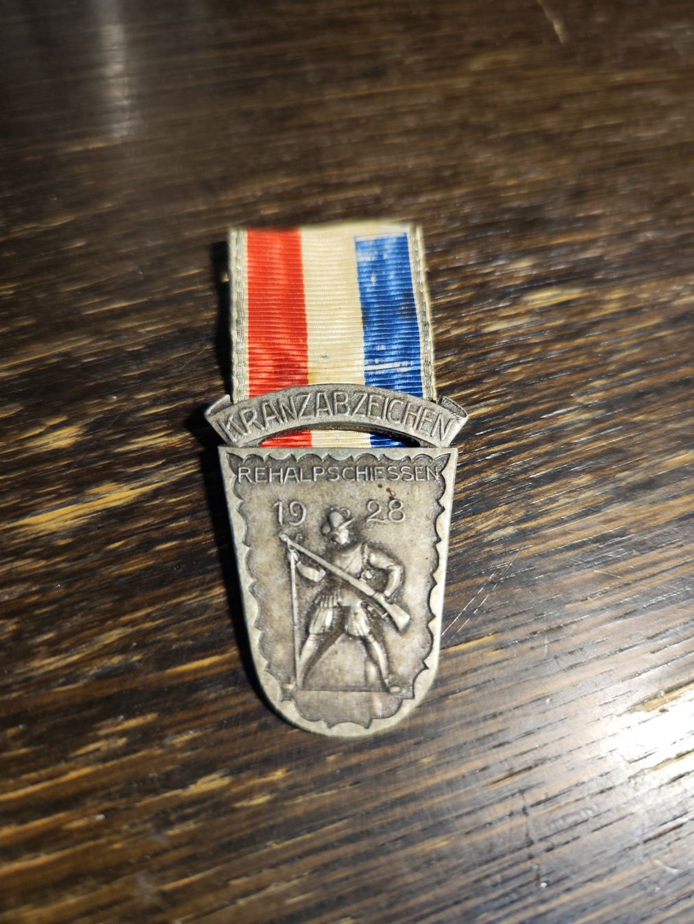 Medaglie: Kranzabzeichen Rehalpschiessen 1928 – Usato da Näfels venduto da LINUSCAT
