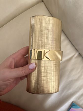 Vintage 1970s early 80s Rodo Italy gold metal clutch