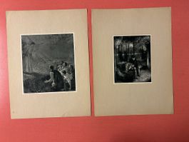 Bildermappe der Kunstwart Konvolut Kunstdrücke 8 Stück. 