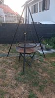 Grillgestell mit Feuerschale und Rost, Durchmesser 80cm
