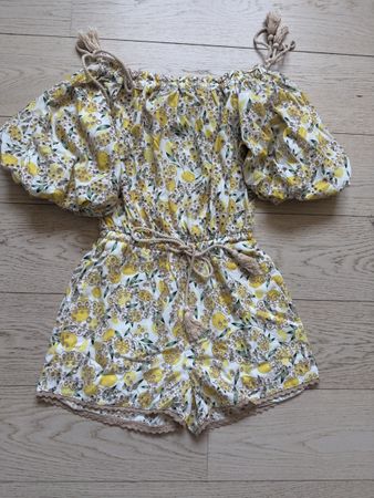 Twinset lemon print romper - summer vibes! Size S