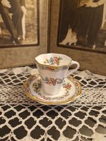 Coalport Bone China Mokkatasse mit Untertasse – England
