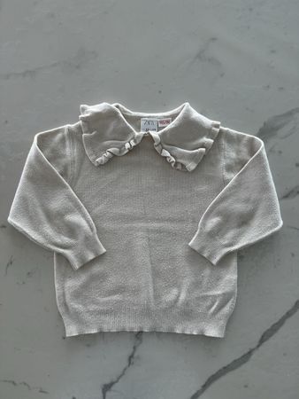 Pull ZARA enfant beige taille 4-5 ans, 110 cm