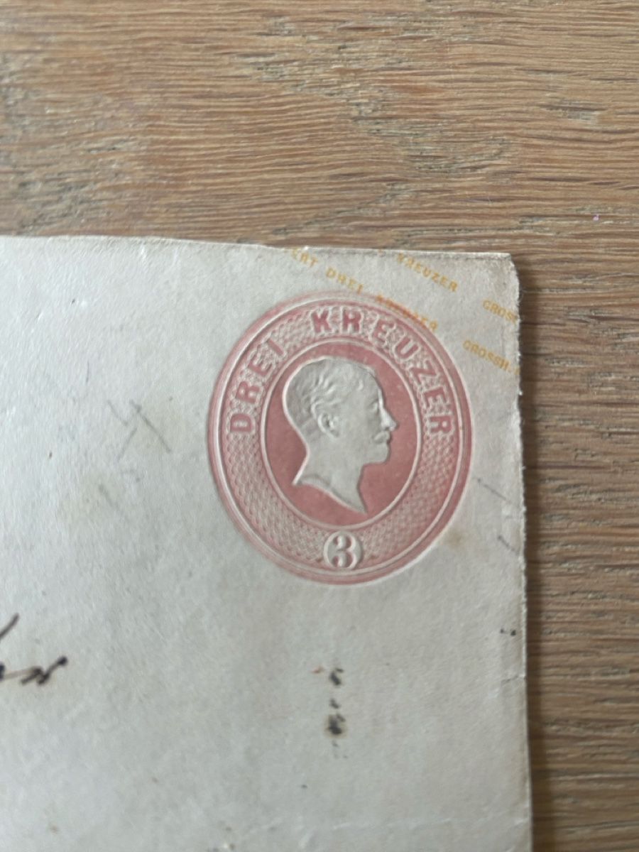 Tous les timbres: Briefumschlag mit Stempel "Drei Kreuzer"  – D'occasion à Embrach par bea_8424 1