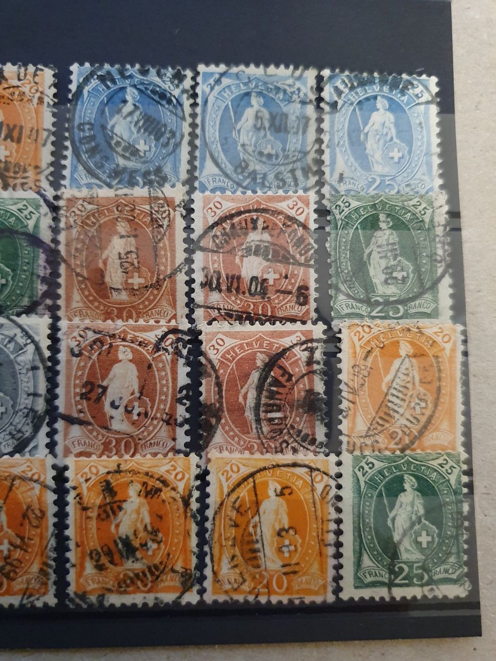 Tutti i francobolli: Lot Stehende Helvetia 14# – Usato da Balgach venduto da SIMEON27 2