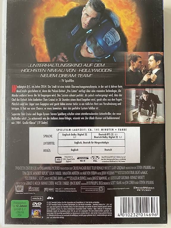 Tutti i DVDs: Minority Report – Usato da Gasel venduto da Ntomate 1