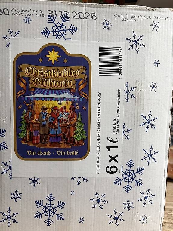 Wein: 6 Liter Glühwein – Neu und originalverpackt aus St. Gallen von Debi. 1
